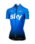 CASTELLI Kurzarm Fahrradtrikot - TEAM SKY FAN 2019 - Hellblau/Weiß/Schwarz