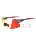 TIFOSI Fahrradsonnenbrille - RAIL XC FOTOTEC - Grau/Rot