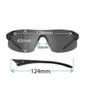 TIFOSI Fahrradsonnenbrille - PODIUM XC - Silber/Grau