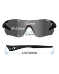 TIFOSI Fahrradsonnenbrille - TSALI INTERCHANGE - Schwarz