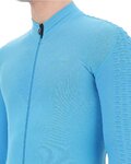 UYN Langarm Fahrradtrikot für den Winter - AIRWING WINTER - Schwarz/Türkis