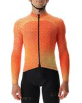 UYN Langarm Fahrradtrikot für den Winter - SPECTRE WINTER - Schwarz/Orange