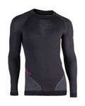 UYN Langarm Fahrrad-Shirt - FUSYON MERINO - Schwarz