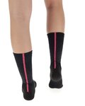UYN Klassische Fahrradsocken - AERO WINTER LADY - Schwarz/Rosa