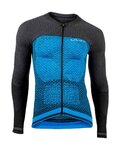 UYN Langarm Fahrradtrikot für den Winter - BIKING ALPHA - Blau/Schwarz