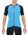 UYN Kurzarm Fahrradtrikot - BIKING GRANFONDO - Blau/Schwarz