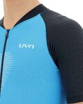 UYN Kurzarm Fahrradtrikot - BIKING GRANFONDO - Blau/Schwarz