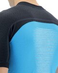 UYN Kurzarm Fahrradtrikot - BIKING GRANFONDO - Blau/Schwarz