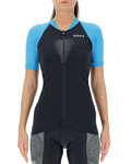UYN Kurzarm Fahrradtrikot - GRANFONDO LADY - Blau/Schwarz