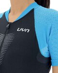 UYN Kurzarm Fahrradtrikot - GRANFONDO LADY - Blau/Schwarz