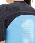 UYN Kurzarm Fahrradtrikot - GRANFONDO LADY - Anthrazit/Hellblau