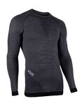 UYN Langarm Fahrrad-Shirt - FUSYON MERINO - Schwarz/Grau