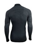 UYN Langarm Fahrrad-Shirt - FUSYON MERINO - Grau/Schwarz
