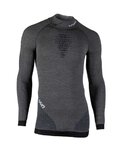UYN Langarm Fahrrad-Shirt - FUSYON MERINO - Grau/Schwarz