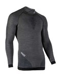 UYN Langarm Fahrrad-Shirt - FUSYON MERINO - Grau/Schwarz
