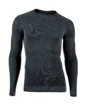 UYN Langarm Fahrrad-Shirt - FUSYON CASHMERE - Grau/Schwarz