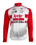 Langarm Fahrradtrikot für den Sommer - LOTTO SOUDAL 19 SMR - Weiß/Rot