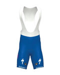 Kurze Fahrradhose mit Trägern - QUICKSTEP 2020 ESL - Blau