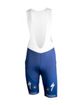 Kurze Fahrradhose mit Trägern - QUICKSTEP 2019 ESL - Blau