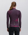 SANTINI Langarm Fahrradtrikot für den Winter - PURE DYE - bordeaux