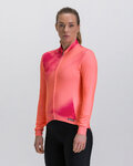 SANTINI Langarm Fahrradtrikot für den Winter - PURE DYE - Rosa