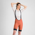 SPORTFUL Kurze Fahrradhose mit Trägern - GIARA 2 - Orange