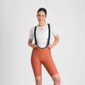 SPORTFUL Kurze Fahrradhose mit Trägern - PULSE - Orange