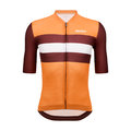 SANTINI Kurzarm Fahrradtrikot - ECO SLEEK NEW BENGAL  - Orange/bordeaux