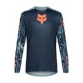 FOX Langarm Fahrradtrikot für den Sommer - RANGER IMAGE PRINT LS - Blau/Hellblau