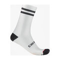 CASTELLI Klassische Fahrradsocken - ORIGINALE 18 - Weiß/Schwarz