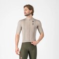 CASTELLI Kurzarm Fahrradtrikot - DRITTONE LOGO - Beige