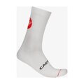 CASTELLI Klassische Fahrradsocken - ENTRATA 18 - Weiß