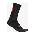 CASTELLI Klassische Fahrradsocken - ENTRATA 18 - Schwarz