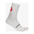 CASTELLI Klassische Fahrradsocken - ENTRATA 12 - Weiß