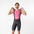 CASTELLI Kurze Fahrradhose mit Trägern - GIRO TROFEO 2 - Grau