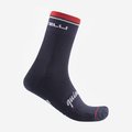 CASTELLI Klassische Fahrradsocken - QUINDICI SOFT MERINO - Blau