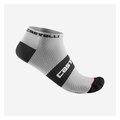 CASTELLI Knöchelhohe Fahrradsocken - LOWBOY 2 - Weiß/Schwarz