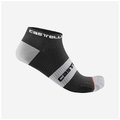 CASTELLI Knöchelhohe Fahrradsocken - LOWBOY 2 - Schwarz/Weiß