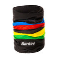 SANTINI Fahrrad-Nackenwärmer - UCI RAINBOW - Schwarz/Regenbogen