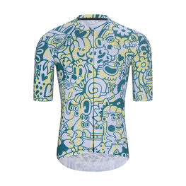 HOLOKOLO Kurzarm Radtrikot und Shorts - COMIC - Braun/Hellblau