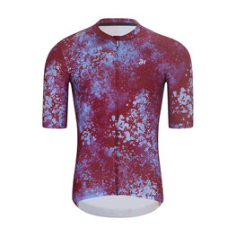 HOLOKOLO Kurzarm Radtrikot und Shorts - RUSTLE - Schwarz/bordeaux