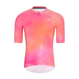 HOLOKOLO Kurzarm Radtrikot und Shorts - COSMA - Beige/Orange/Rosa