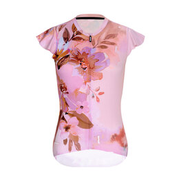 RIVANELLE Kurzarm Radtrikot und Shorts - MISS FLOWERY - Weiß/Rosa