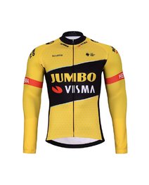 BONAVELO Radtrikot und Hose für den Winter - JUMBO-VISMA 2024 WNT - Gelb/Schwarz