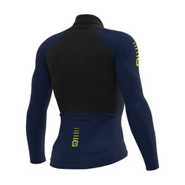 ALÉ Langarm Fahrradtrikot für den Winter - R-EV1 WARM RACE 2.0 - Blau