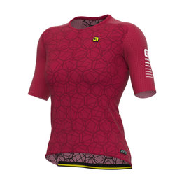 ALÉ Kurzarm Fahrradtrikot - R-EV1  VELOCITY LADY - bordeaux