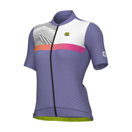 ALÉ Kurzarm Fahrradtrikot - ZIG ZAG PR-S - Lila