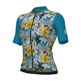 ALÉ Kurzarm Fahrradtrikot - HIBISCUS PR-E - Blau