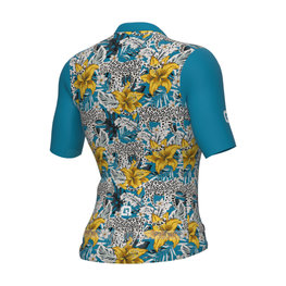 ALÉ Kurzarm Fahrradtrikot - HIBISCUS PR-E - Blau