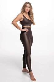 ATHLEEYA Leggins - ESSENTIAL SHINE - Braun